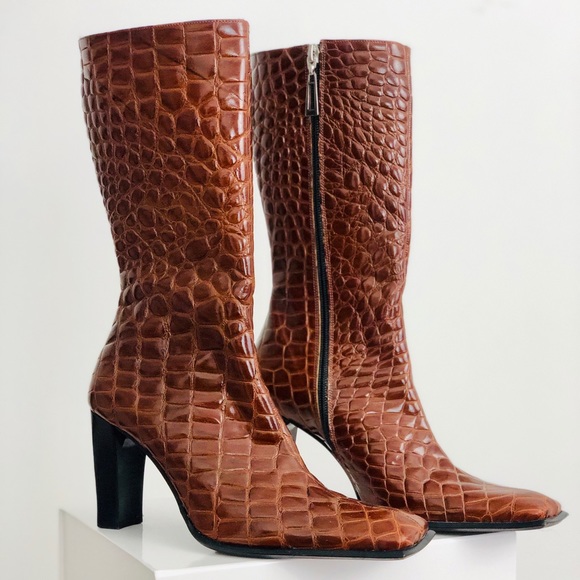 SOLD Vintage Maraolo Alligator Skin Boots